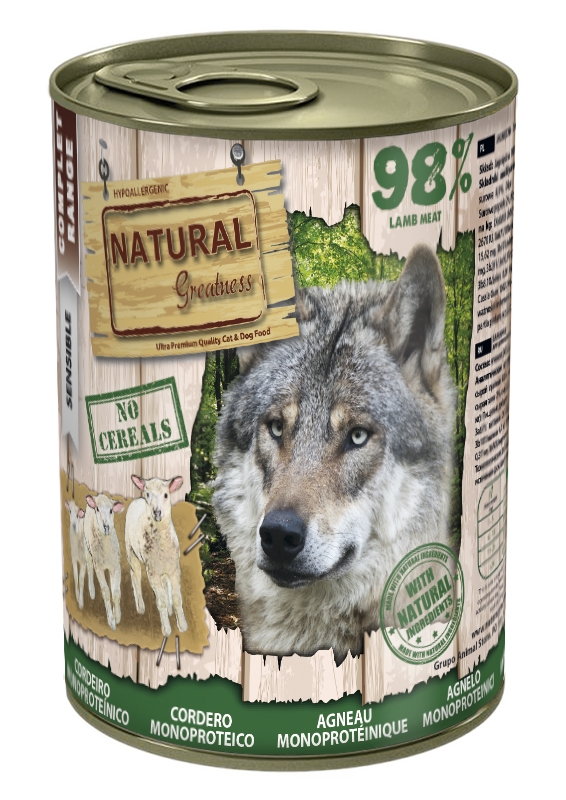 lata cordero monoproteica de 400g