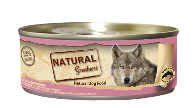 lata de filete de atun y gambas de 156g