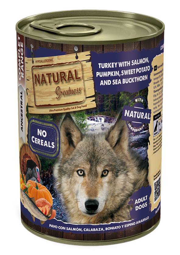 lata pavo y salmon de 400g