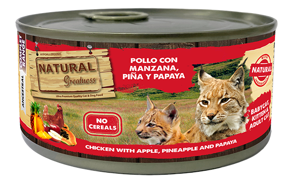 lata de pollo y manzana 185g